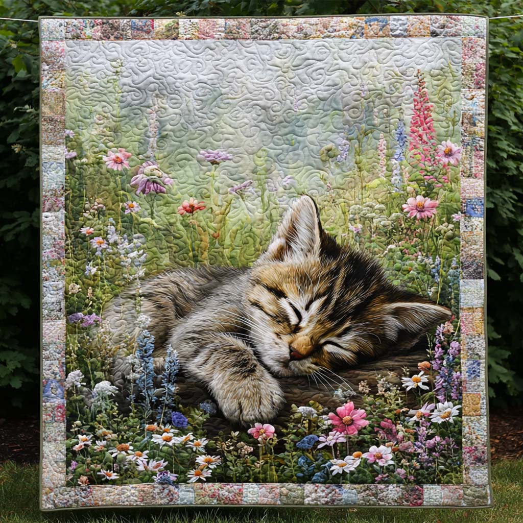 Cat Garden Whispers Quilted Blanket Bed Christmas Decor Best Elephant Presents Birthday - Marykun