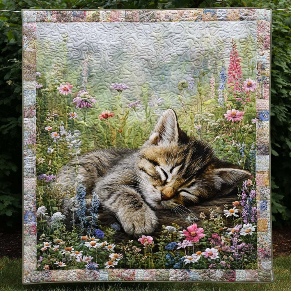 Cat Garden Whispers Quilted Blanket Bed Christmas Decor Best Elephant Presents Birthday - Marykun