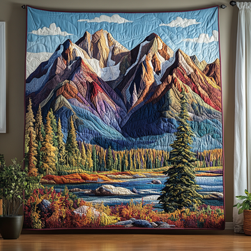 Cedar Calm Quilted Blanket Bed Room Decor Gift For Nature Lovers - Marykun