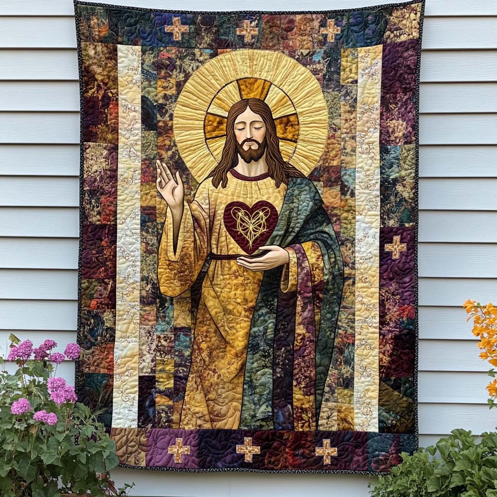 Christ Is King Quilted Blanket Christmas Throw Blanket Black Cat Themed Gifts - Marykun