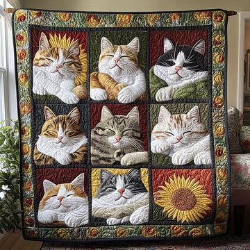 Claws and Paws Quilted Blanket Christmas Bedroom Decor Gifts For Christians - Marykun