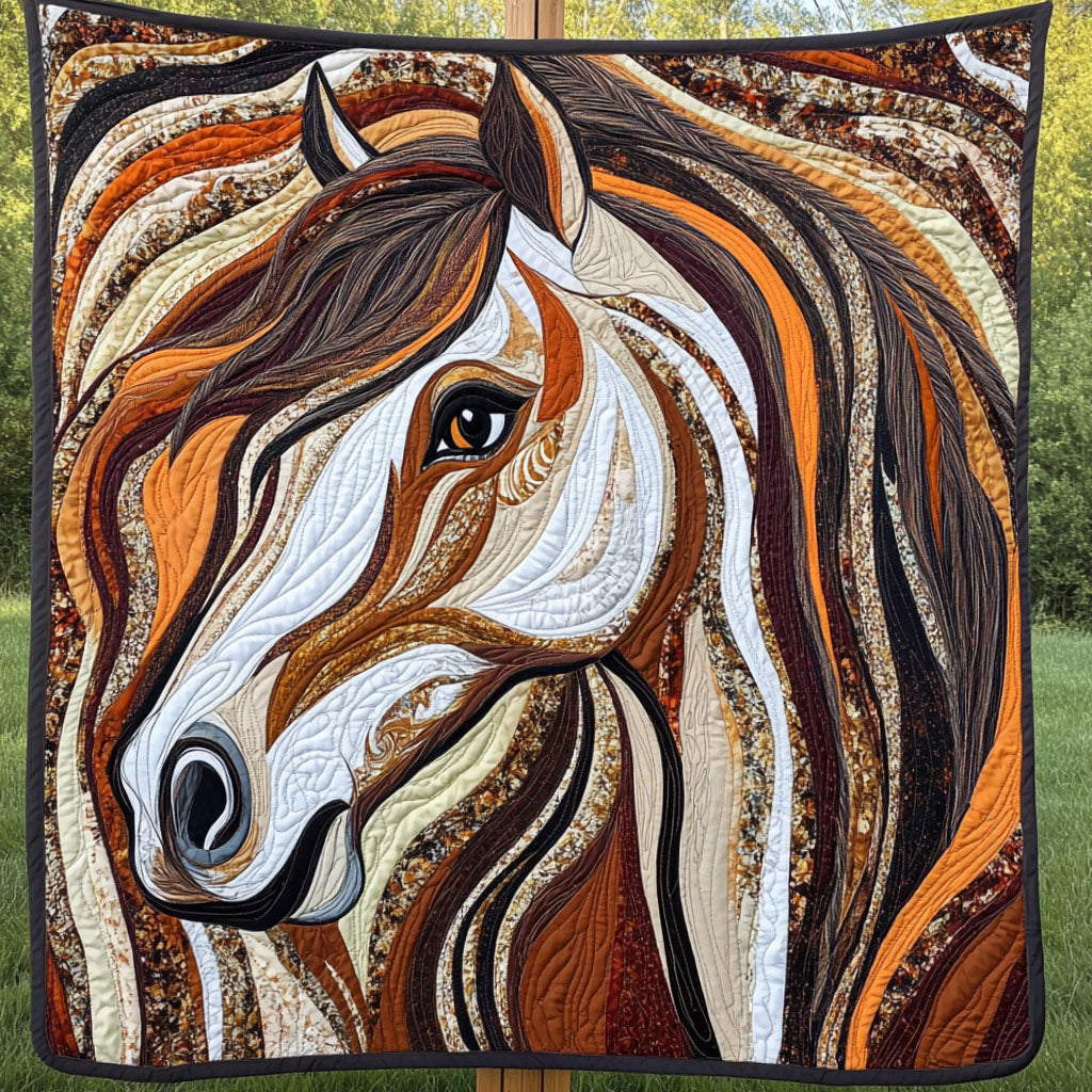 Colorful Charger Quilted Blanket Christmas Bedroom Decor Good Gifts For Horse Lovers - Marykun