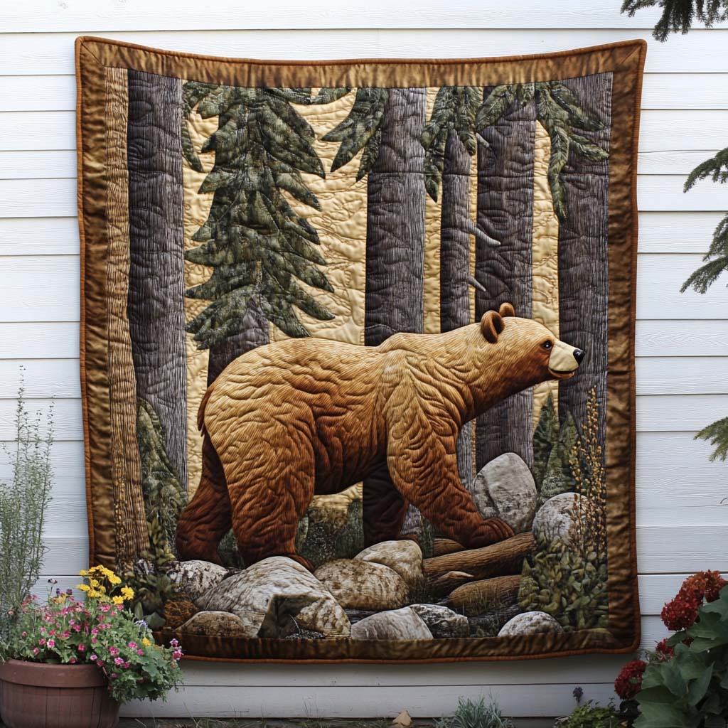 Creekside Guardian Quilted Blanket Holiday Throw Blanket Cool Gifts For Fishing Lovers - Marykun