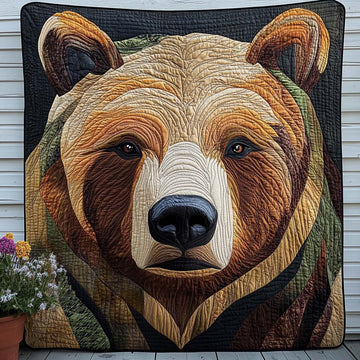 Crimson Wilderness Quilted Blanket Cool Throw Blanket Bear Gifts For Mom - Marykun