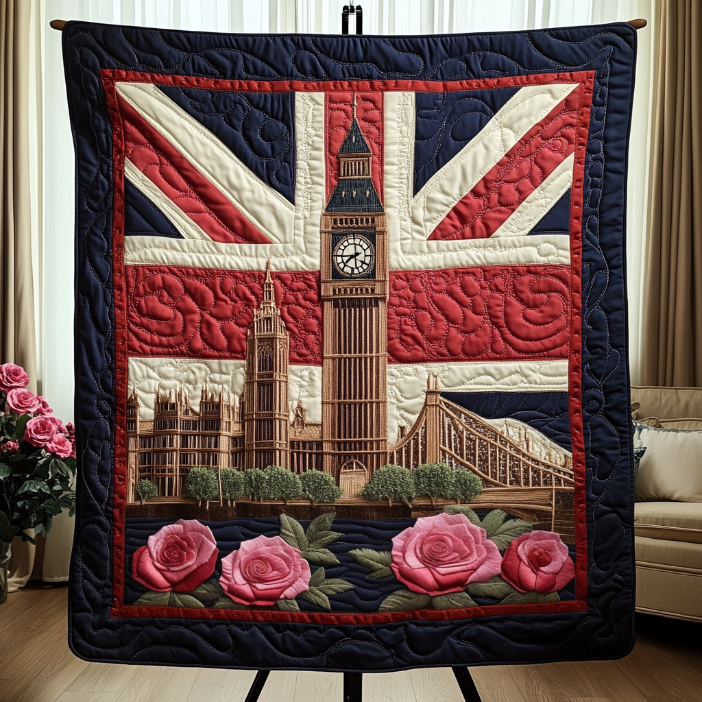 Crowned Glory Quilted Blanket Christmas Throw Blanket Gifts For Someone From England - Marykun