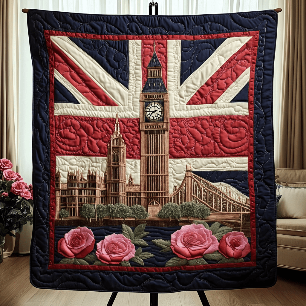 Crowned Glory Quilted Blanket Christmas Throw Blanket Gifts For Someone From England - Marykun