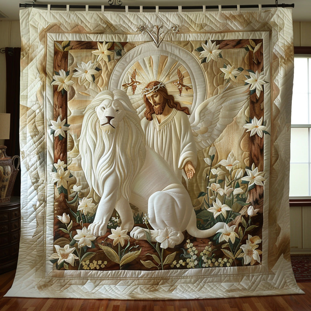 Crowned in Light Quilted Blanket Christmas Holiday Crow Gift Ideas - Marykun