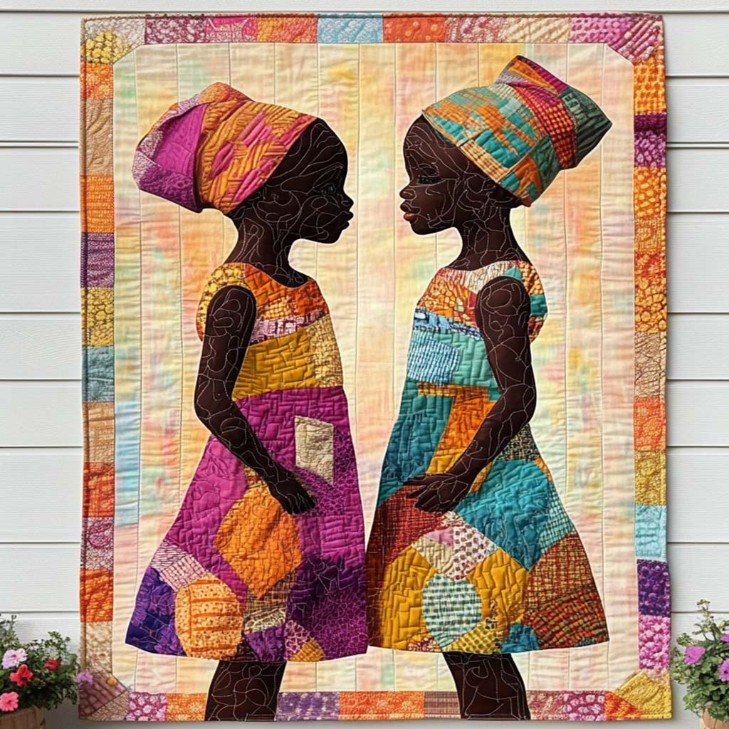 Crowned Sisters Quilted Blanket Bedroom Decor Christmas Religious Christmas Gifts - Marykun