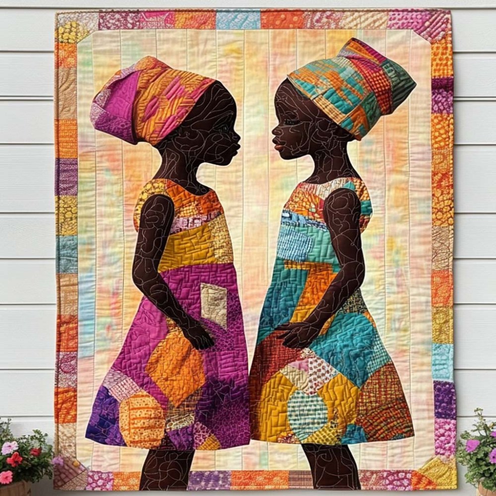 Crowned Sisters Quilted Blanket Bedroom Decor Christmas Religious Christmas Gifts - Marykun
