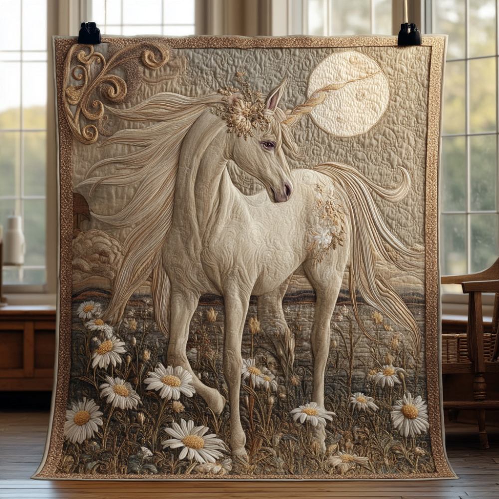 Crystal Unicorn Quilted Blanket Christmas Room Decor Gifts For Deer Hunters - Marykun