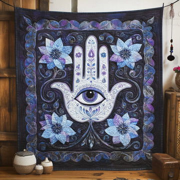 Divine Shield Quilted Blanket Home Bedding Decor Lotus Flower Gifts - Marykun