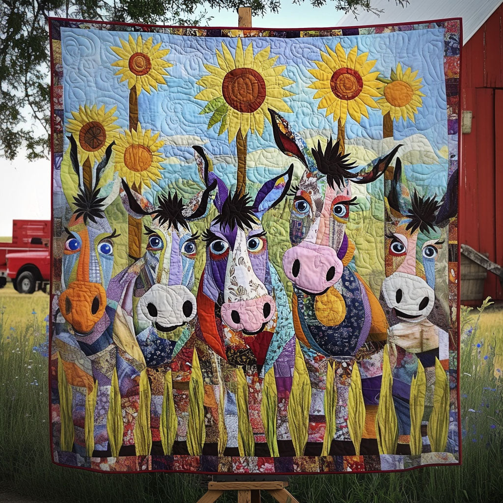 Donkey Dance Quilted Blanket Cute Throw Blanket Gifts For Donkey Lovers - Marykun