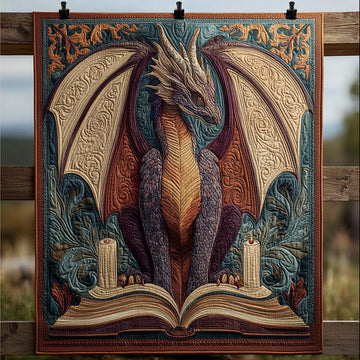 Dragon Song Quilted Blanket Best Couch Throw Blanket Dragon Gifts For Men - Marykun