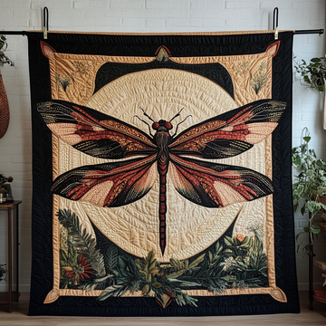 Dragonfly Dream Quilted Blanket Cool Throw Blanket Dragonfly Themed Gifts - Marykun