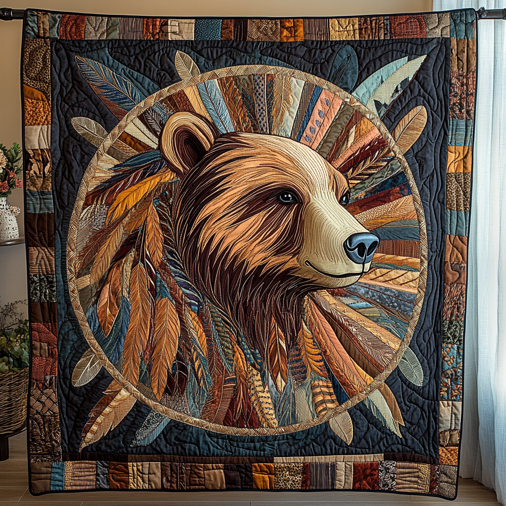 Dream Bear Quilted Blanket Xmas Holiday Cat And Owner Gifts - Marykun