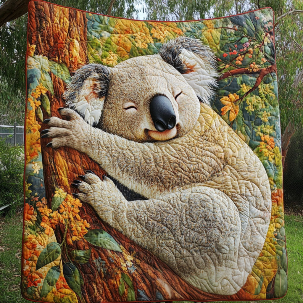 Dreaming Koala Quilted Blanket Home Bedding Decor Koala Bear Gifts - Marykun