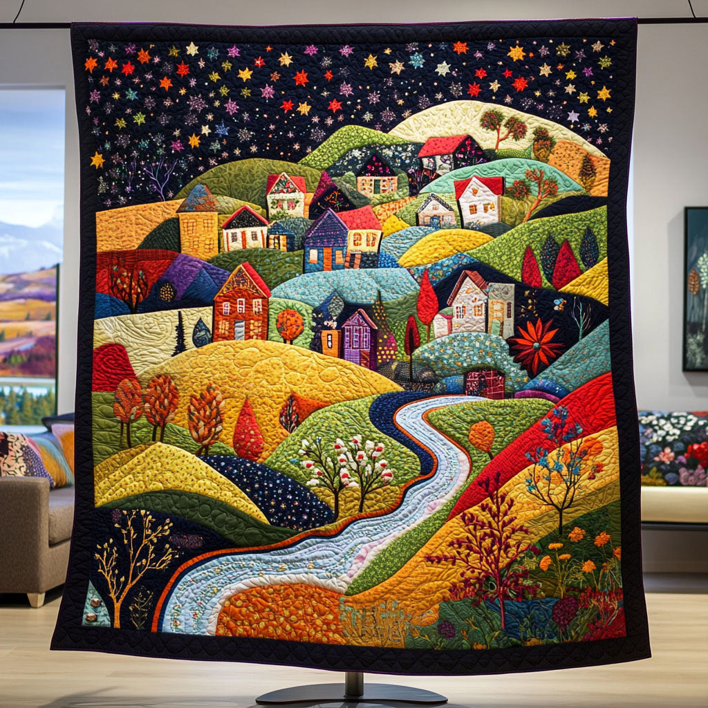 Dreamscape Quilted Blanket Cute Bedroom Decor Family Christmas Presents - Marykun