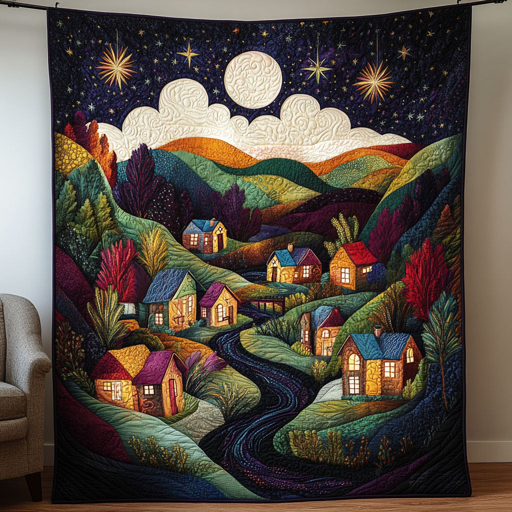 Dreamy Horizons Quilted Blanket Nice Throw Blanket Items For Cat Lovers - Marykun