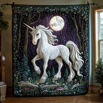 Dreamy Unicorn Quilted Blanket Bed Christmas Decor Gifts For Deer Lovers - Marykun