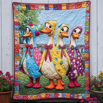 Duck Pond Serenade Quilted Blanket Best Throw Blanket Patriotic Unique Eagle Gifts - Marykun