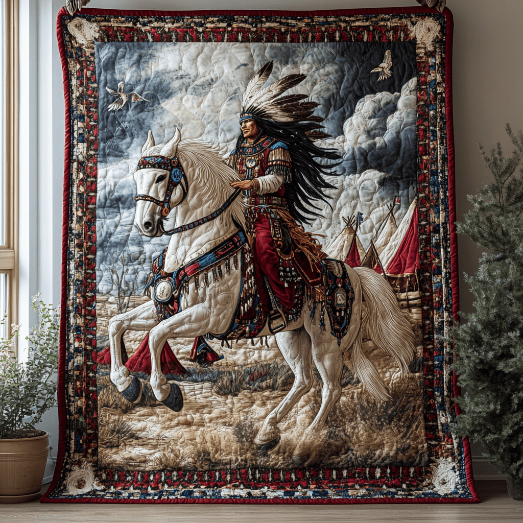 Echoes of the Ancestors Quilted Blanket Cute Bedroom Ideas Native American Christmas Gift Ideas - Marykun