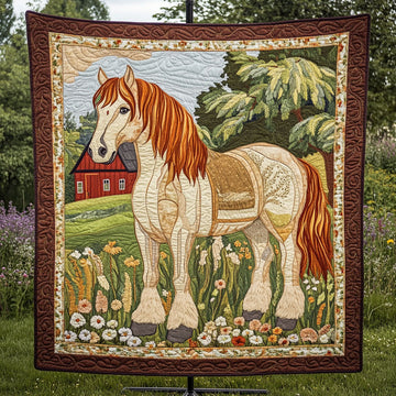 Elegant Clydesdale Quilted Blanket Best Couch Throw Blanket Best Gifts Horse Lovers - Marykun