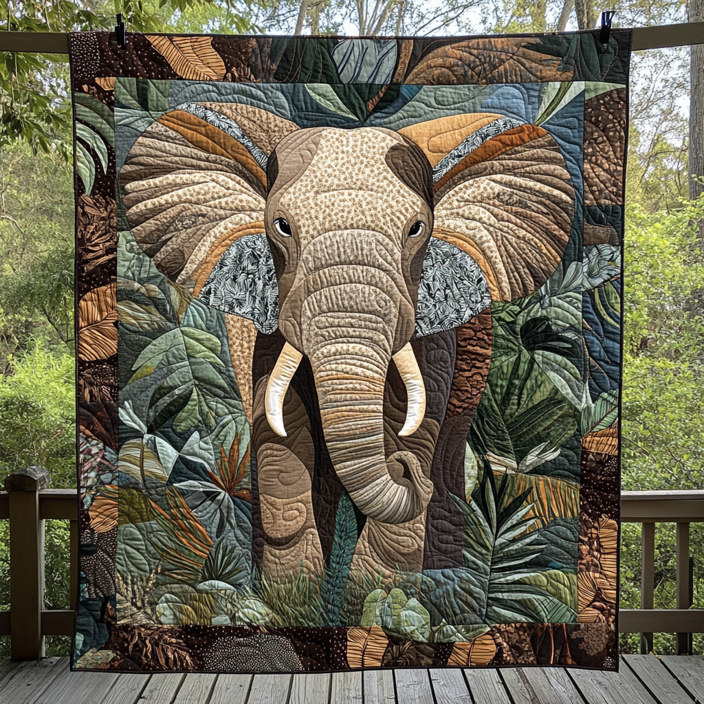 Elephant Grace Quilted Blanket Best Couch Throw Blanket Unique Bear Gifts - Marykun