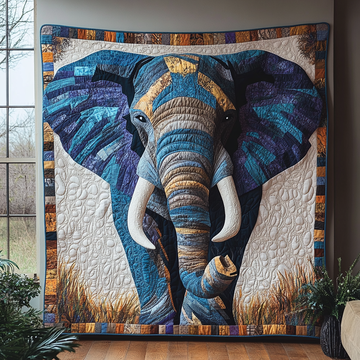 Elephant Power Quilted Blanket Christmas Throw Blanket Bear Gifts For Him Her - Marykun