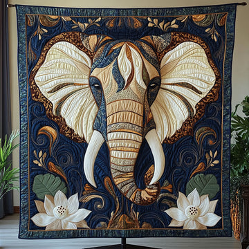 Elephant Reverie Quilted Blanket Holiday Throw Blanket Hummingbird Themed Gifts - Marykun