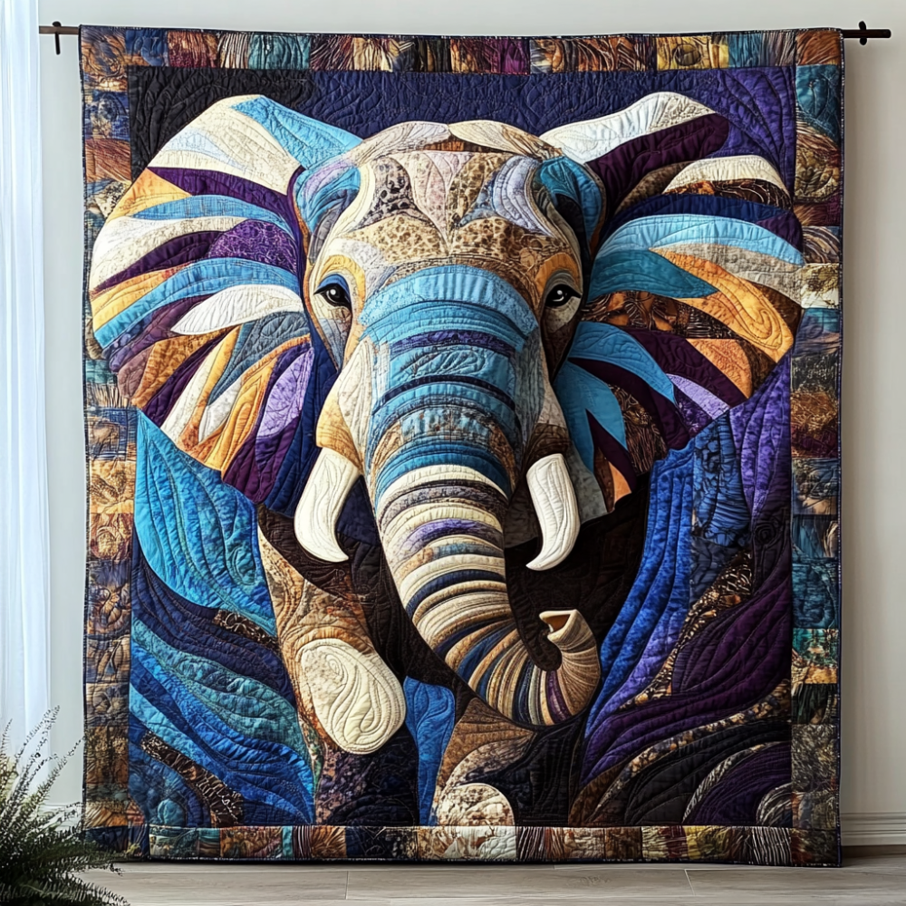 Elephant Reverie Quilted Blanket Sofa Couch Throw Blanket Best Elephant Gift Ideas - Marykun