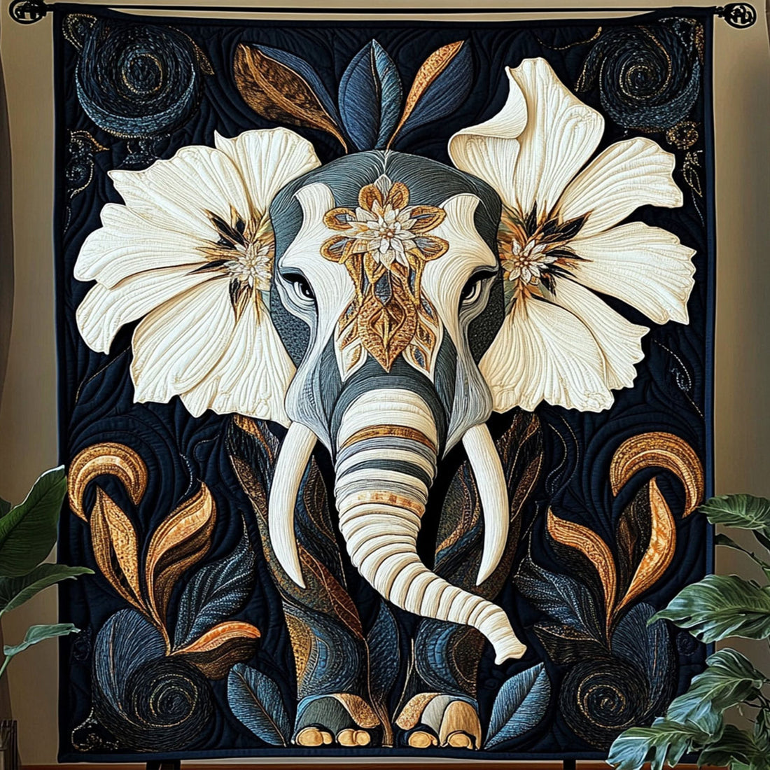 Elephant Spirit Quilted Blanket Bedroom Decor Hummingbird Gifts For Men - Marykun