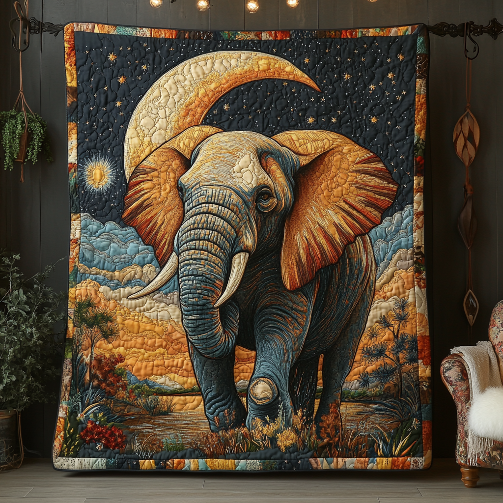 Elephant Wisdom Quilted Blanket Christmas Bedroom Decor Best Christmas Gifts For Beach Lovers - Marykun