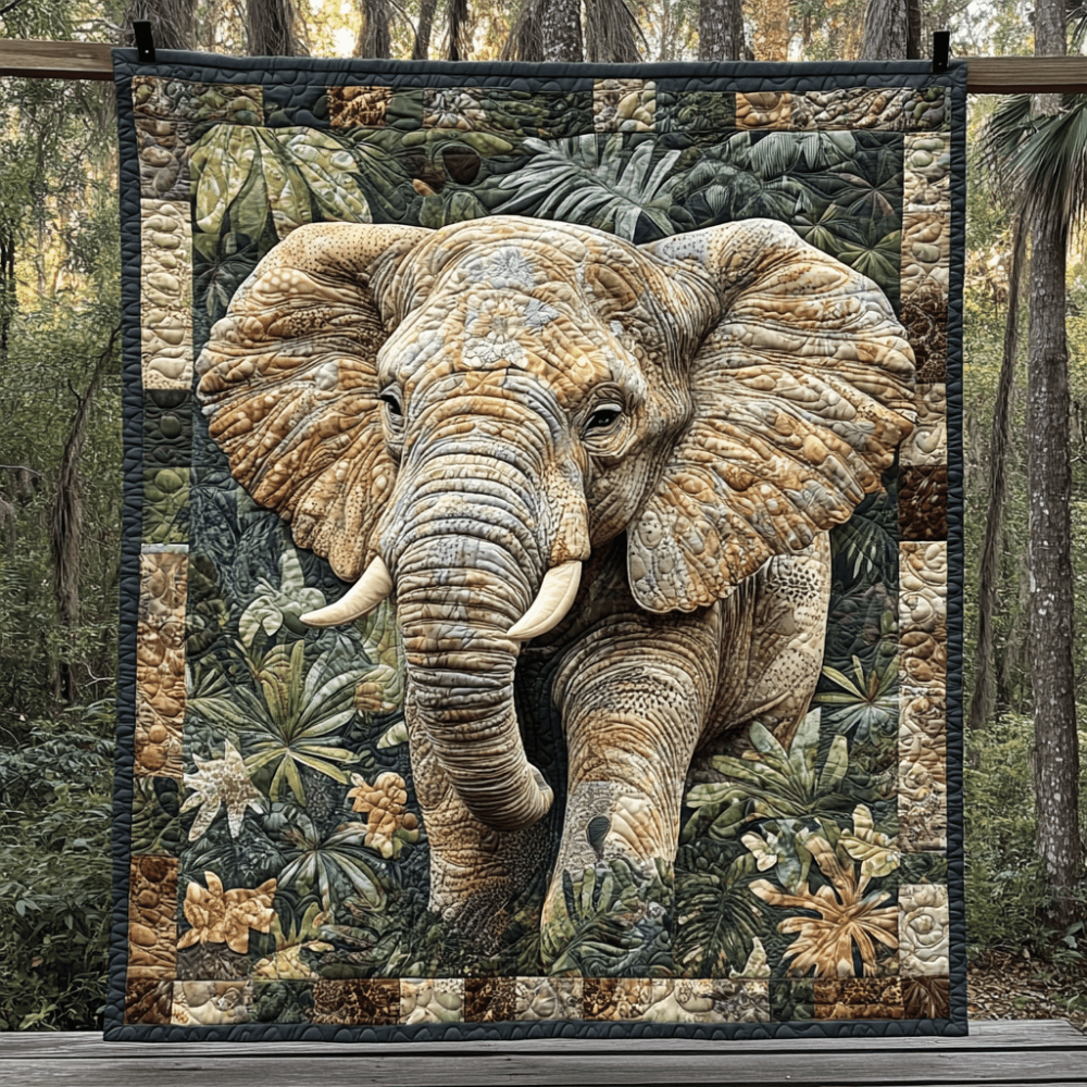 Elephant Wonders Quilted Blanket Bedroom Decor Christmas Womens Elephant Gifts For Her - Marykun