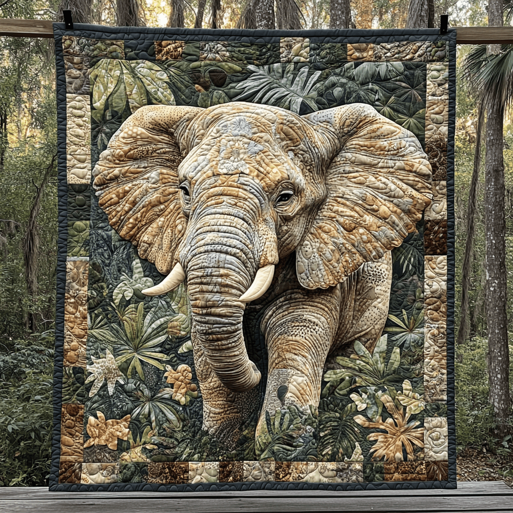 Elephant Wonders Quilted Blanket Bedroom Decor Christmas Womens Elephant Gifts For Her - Marykun