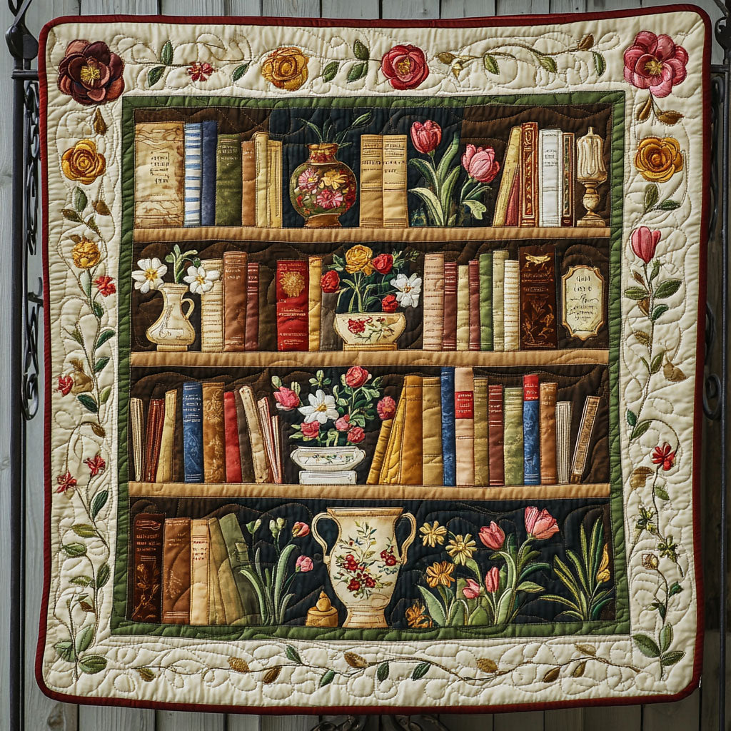 Enchanted Reading Nook Quilted Blanket Nice Throw Blanket Awesome Gifts For Book Lovers - Marykun