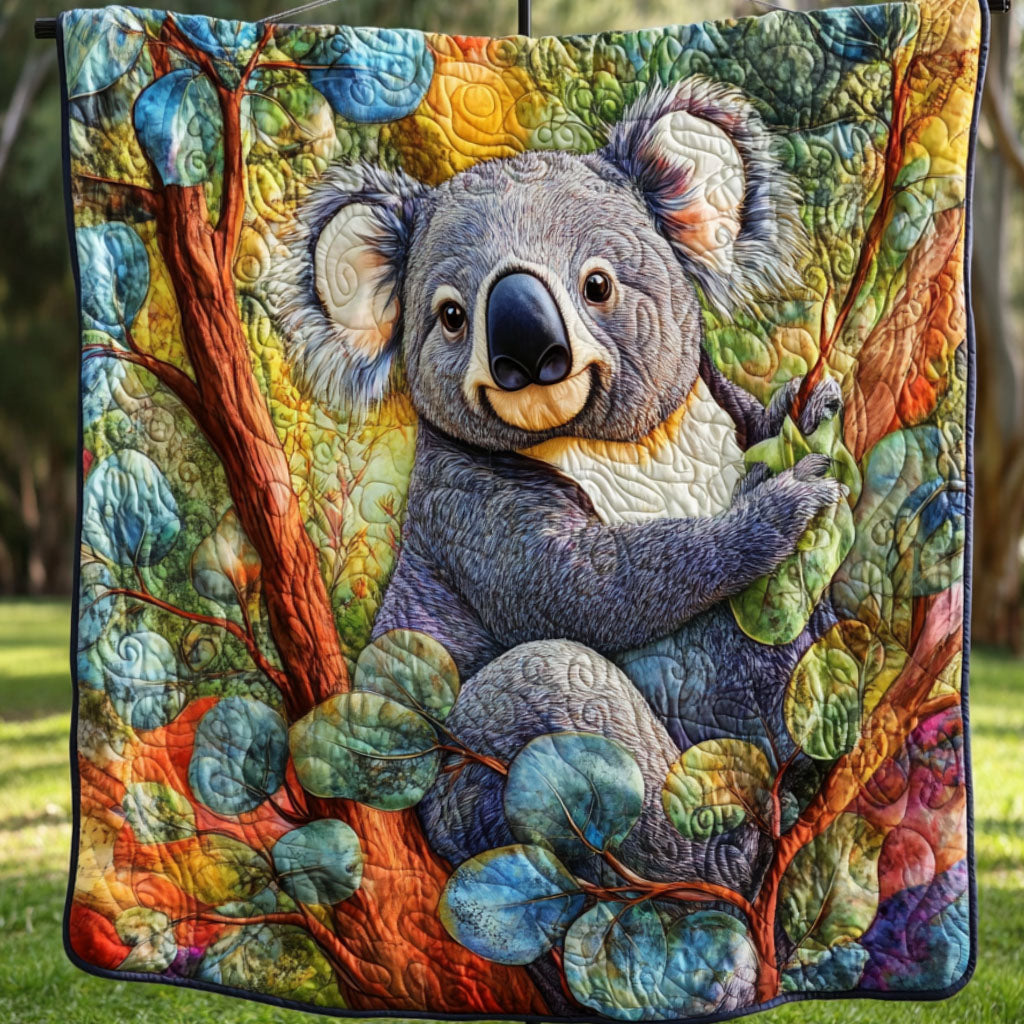 Eucalyptus Joy Quilted Blanket Bedroom Decor Koala Themed Gifts - Marykun