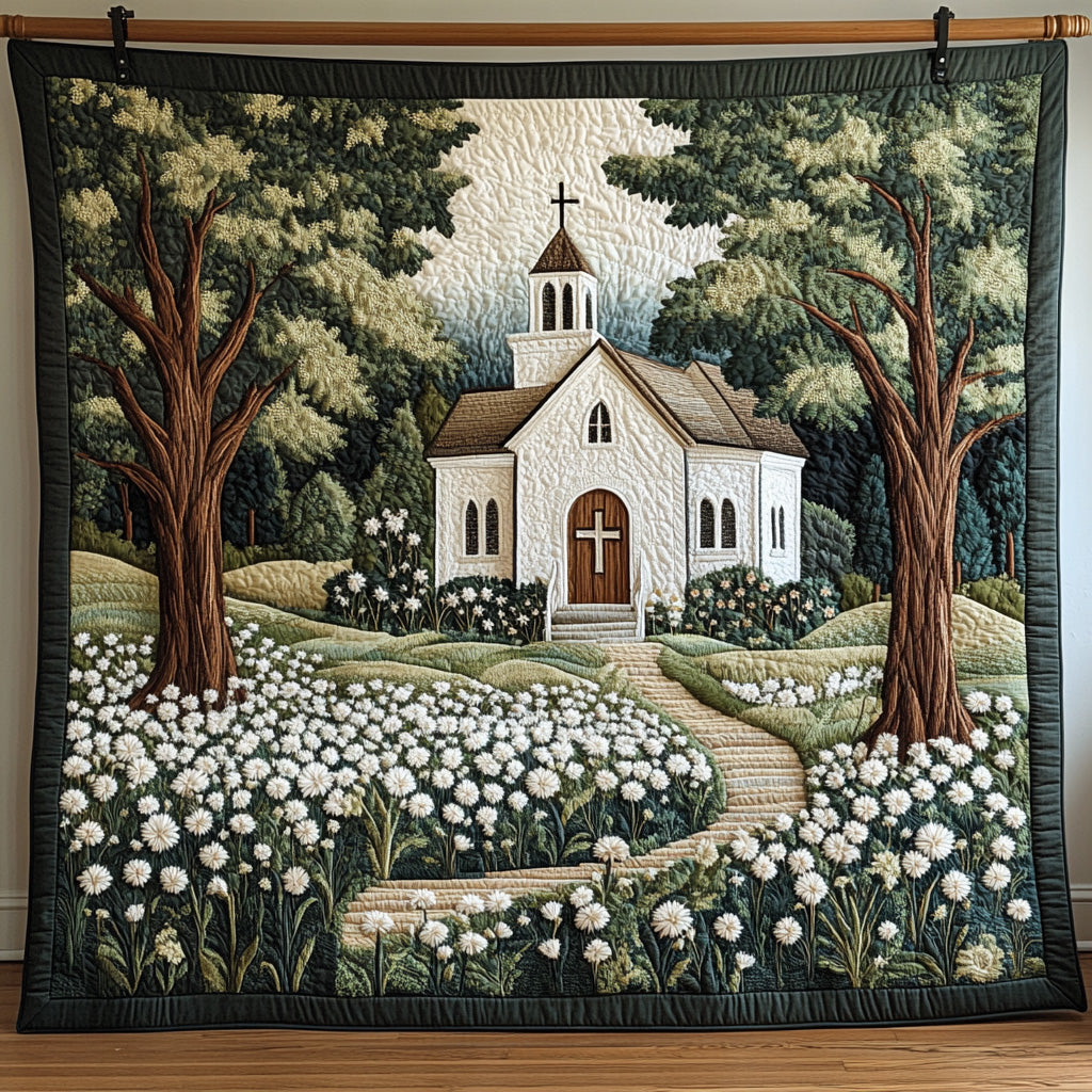 Faithful Fields Quilted Blanket Sofa Couch Throw Blanket Christian Christmas Gifts For Family - Marykun