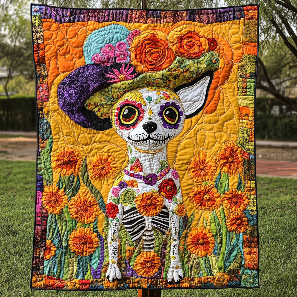 Fiesta Pup Quilted Blanket Best Couch Throw Blanket Good Family Christmas Present - Marykun