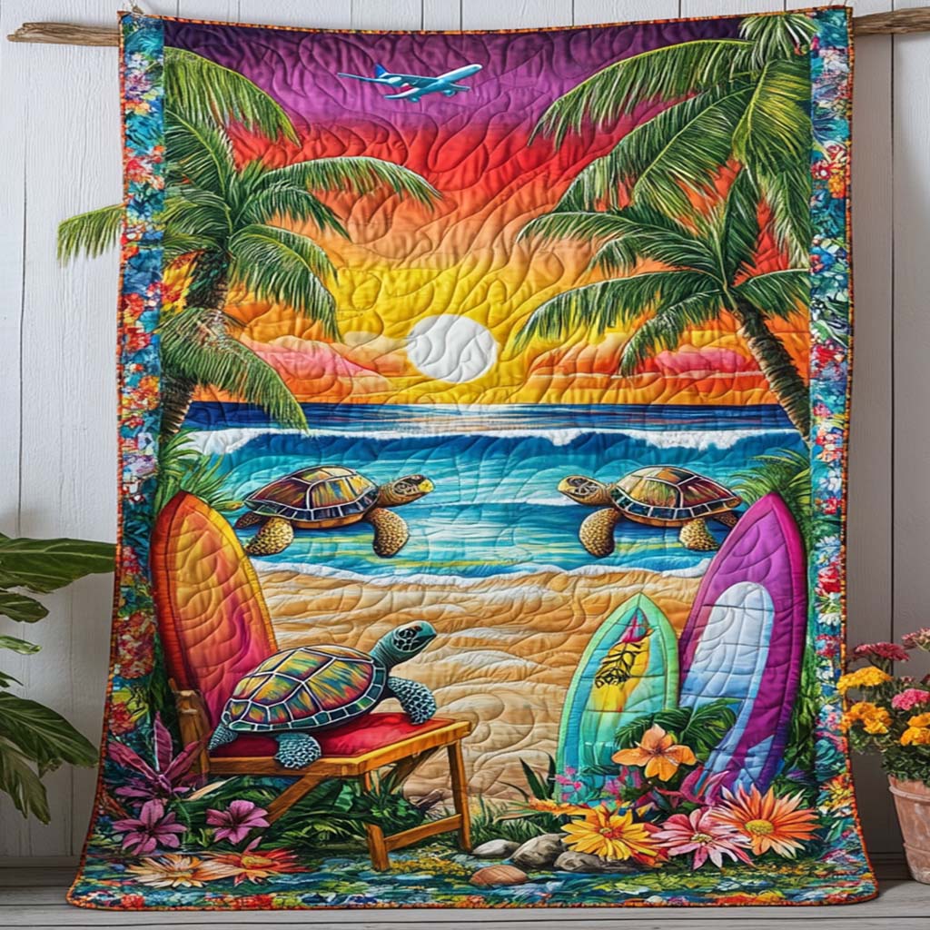 Floating Shell Magic Quilted Blanket Home Bedding Decor Items Stuff For Fishing Lovers - Marykun