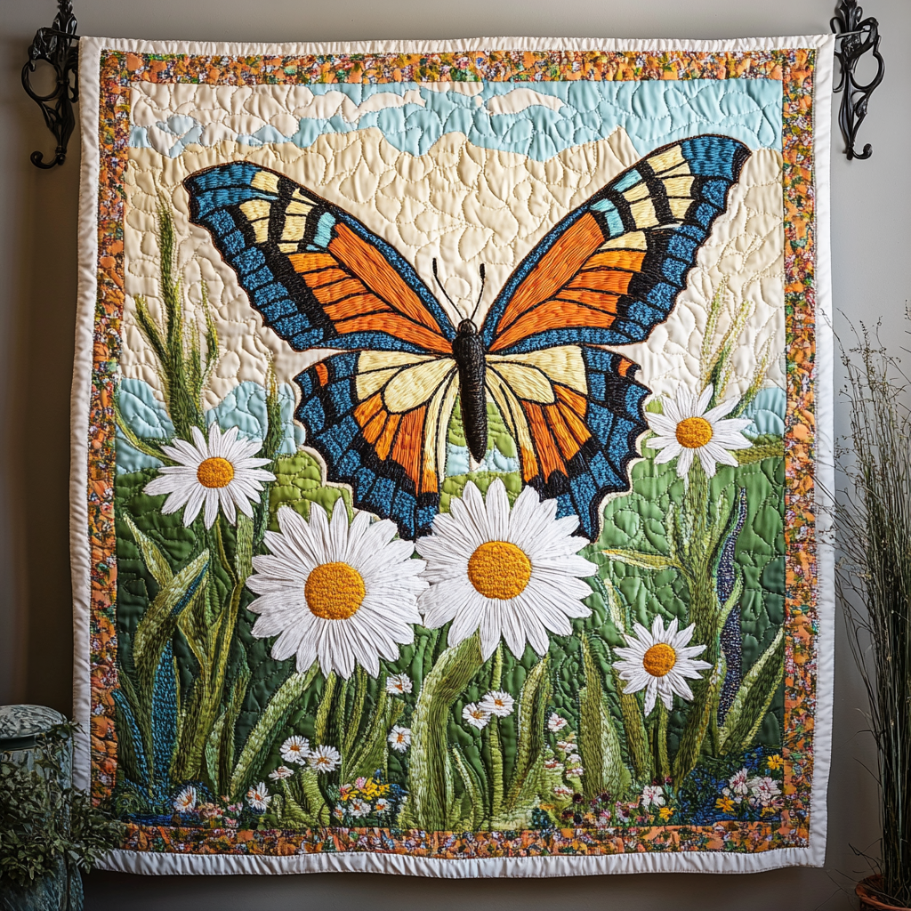 Flutter Wings Quilted Blanket Xmas Holiday Awesome Butterfly Lover Gift Ideas - Marykun