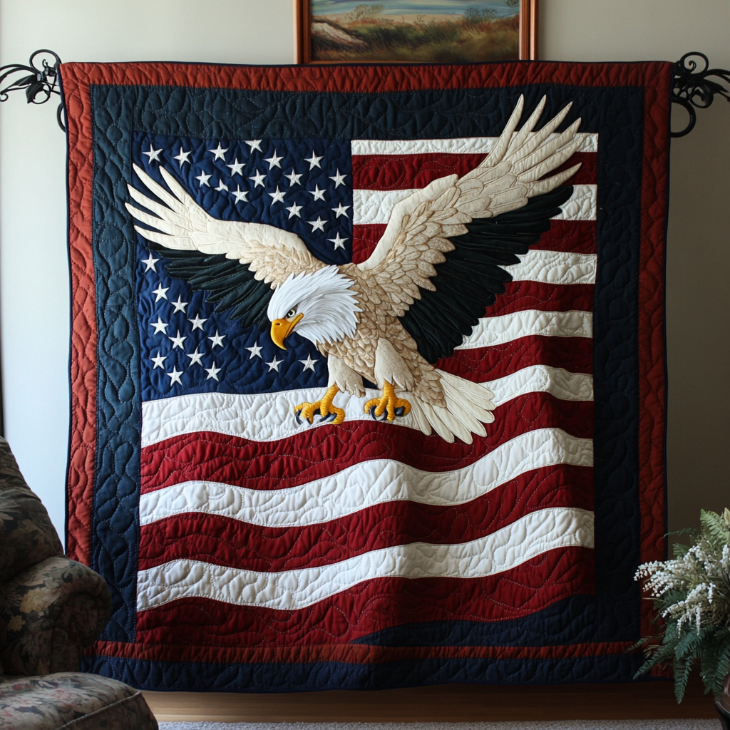 Flying Honor Quilted Blanket Bed Christmas Decor Koi Fish Merchandise - Marykun