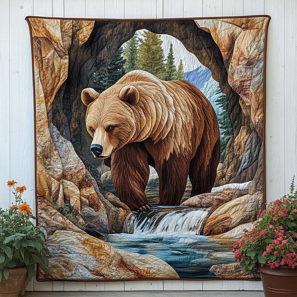Forest Monarch Quilted Blanket Winter Decor Blanket Gift For Frog Lover - Marykun