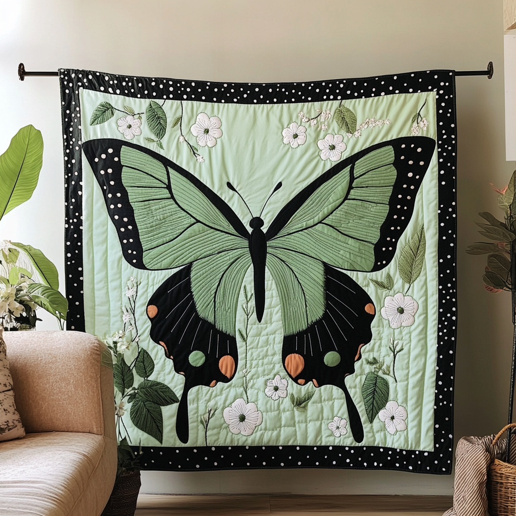 Free Spirit Quilted Blanket Cool Throw Blanket Birthday Presents For Butterfly Lovers - Marykun