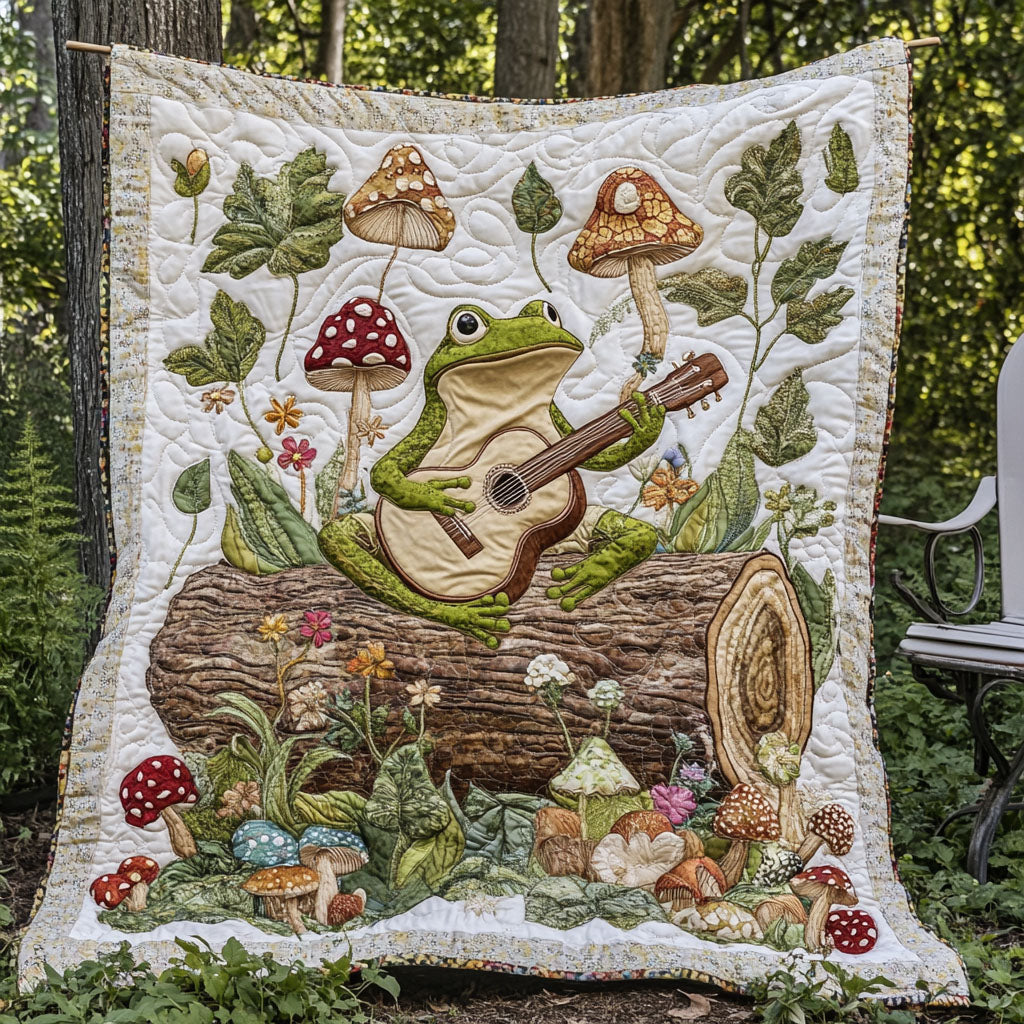 Frog Rocker Quilted Blanket Best Throw Blanket Frog Christmas Gifts - Marykun