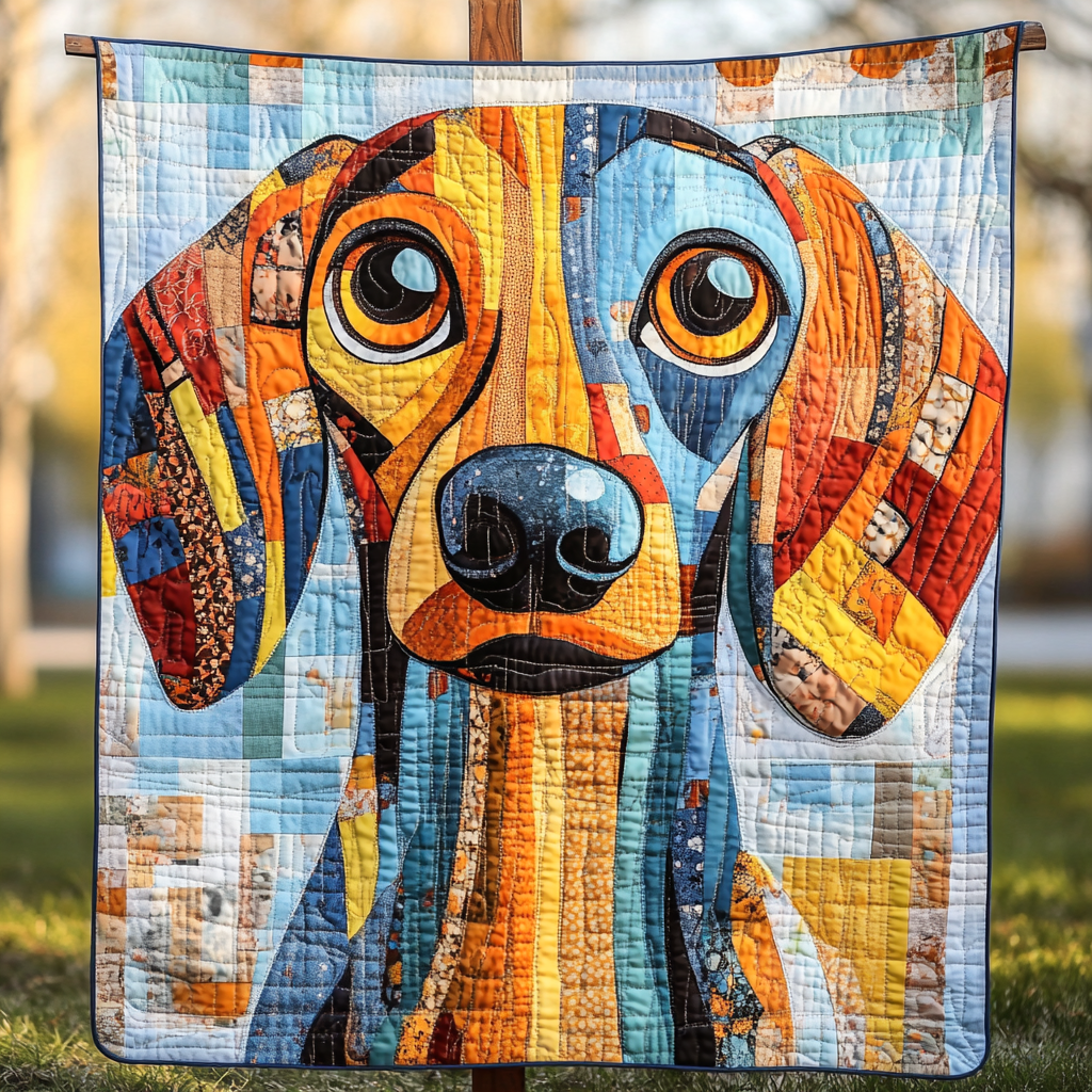 Furry Comfort Quilted Blanket Best Couch Throw Blanket Sausage Dog Gifts For Her - Marykun