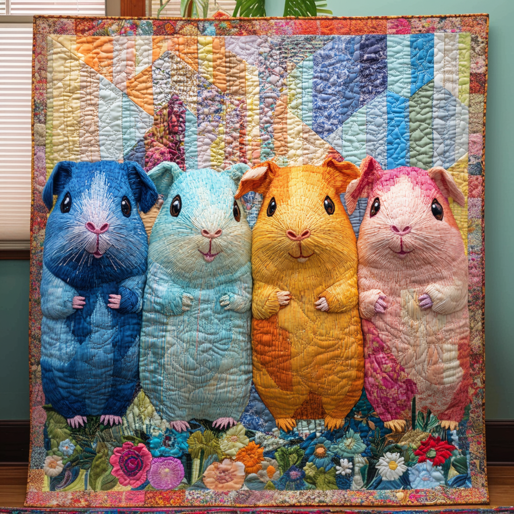 Furry Potato Bliss Quilted Blanket Sofa Couch Throw Blanket Animal Lovers Presents - Marykun