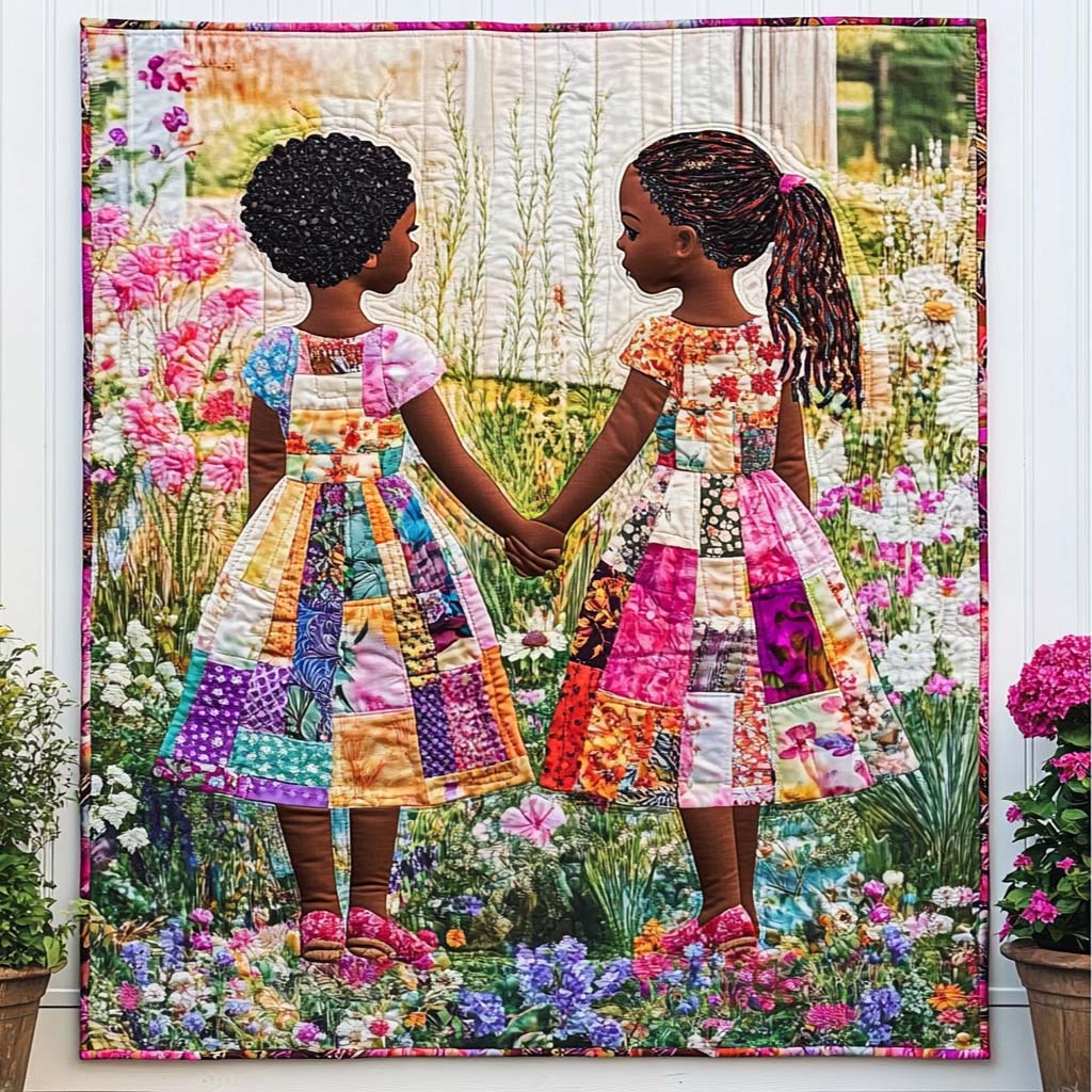 Garden Bond Quilted Blanket Christmas Room Decor Best African American Gifts - Marykun
