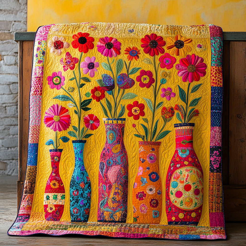 Garden Glow Quilted Blanket Sofa Couch Throw Blanket Mexican Birthday Gifts - Marykun