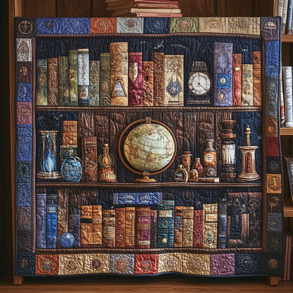 Garden of Knowledge Quilted Blanket Xmas Holiday Book Lovers Gifts For Mom - Marykun