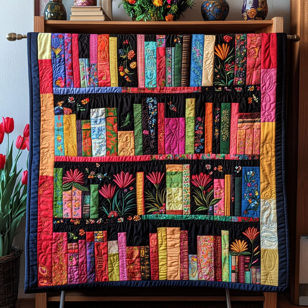 Garden Shelf Quilted Blanket Christmas Holiday Book Lovers Gifts For Sisters - Marykun